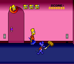 Simpsons, The - Bart's Nightmare (Europe) In game screenshot